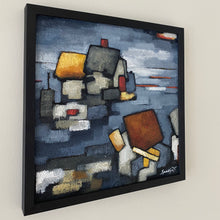 Load image into Gallery viewer, Silence in Blue with Red Door